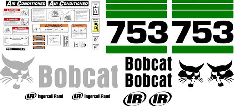 skid steer sticker|heavy equipment replacement decals.